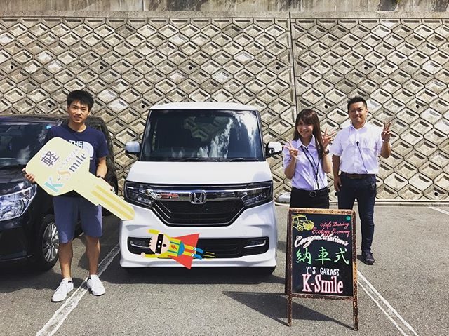 【納車式】
K様、納車おめでとうございます✨

大人気NBOXのご納車でした♫
たくさんの思い出を作って頂ければ幸いです☺️ 納車式へのご参加誠にありがとうございました?‼️
・
